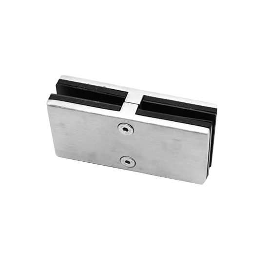 10107A - GLASS TO GLASS 180 DEGREE HEAVY DUTY STIFFENER, FOR GLASS THICKNESS 10-12MM (GASKET TO BE ORDERED SEPERATELY)