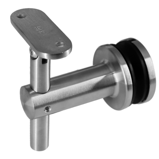 10218-FS - GLASS TO RAIL FLAT SADDLE ADJUSTABLE