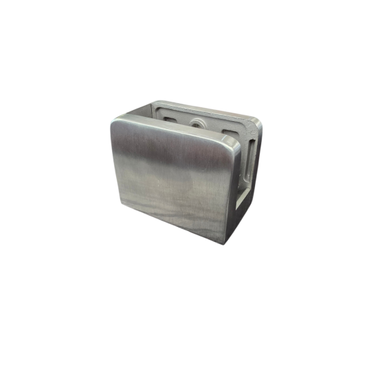 105570R - HEAVY DUTY GLASS CLAMP 55MM X 70MM ROUND REST, FOR GLASS THICKNESS UPTO 21.52MM (ORDER GASKET SEPERATELY)