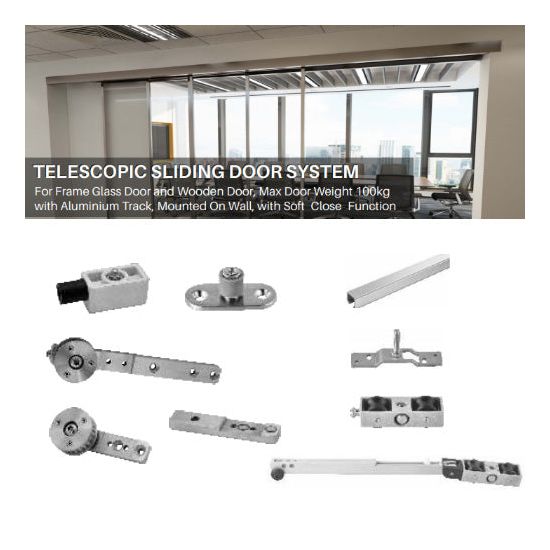 26069 - TELESCOPIC SOFT DOOR SLIDERS (KIT)