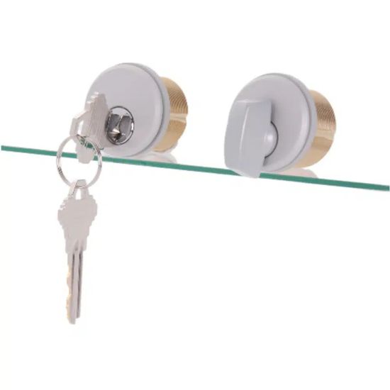 27621 - CYLINDER THUMB TURN COMBO, DOOR RAIL LOCKING ASSEMBLY FOR STORE FRONT