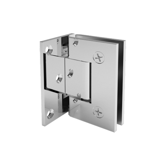 30119 - WALL TO GLASS OFFSET PLATE HEAVY DUTY SQUARE EDGE HINGE