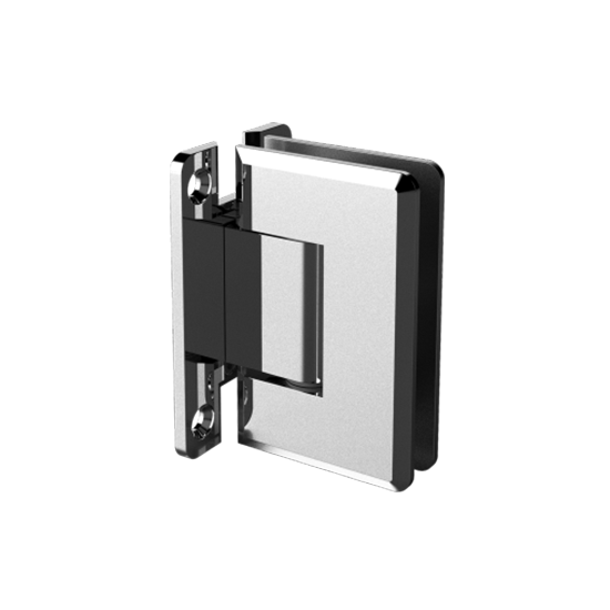 40002 - WALL TO GLASS H-PLATE BEVELED EDGE HINGE