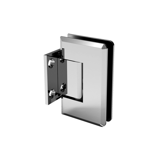 40079 - WALL TO GLASS SHORT PLATE HEAVY DUTY BEVELED EDGE HINGE