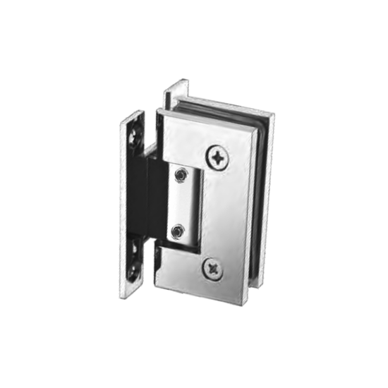 50002 - WALL TO GLASS H-PLATE HEAVY DUTY SQUARE EDGE ADJUSTABLE HINGE