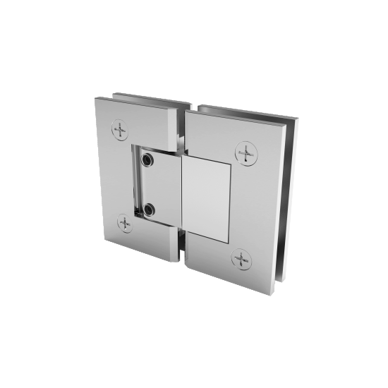 50004 - GLASS TO GLASS 180° HEAVY DUTY SQUARE EDGE ADJUSTABLE HINGE