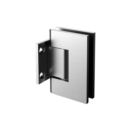 50007 - WALL TO GLASS SHORT BACK PLATE HEAVY DUTY SQUARE EDGE ADJUSTABLE HINGE
