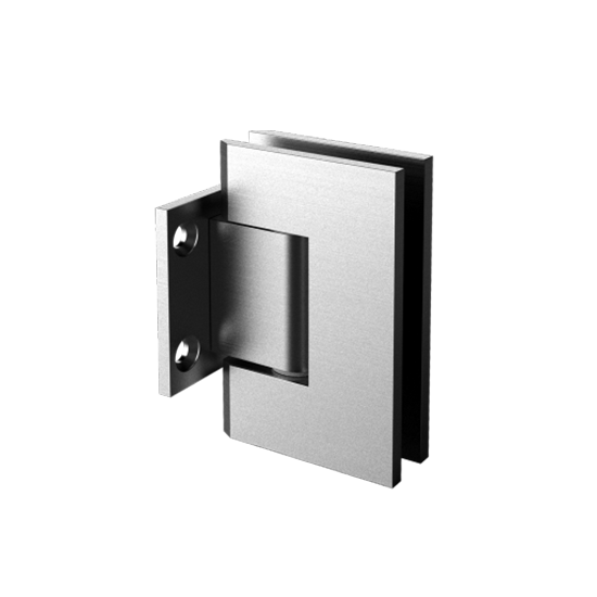 50079 - WALL TO GLASS SHORT PLATE HEAVY DUTY SQUARE EDGE ADJUSTABLE HINGE