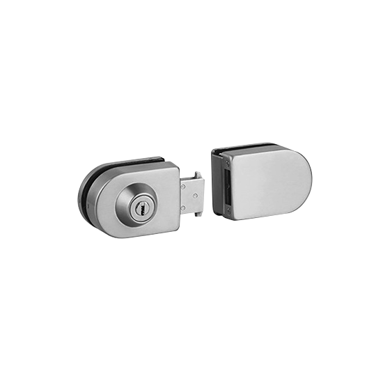 71106 - GLASS DOOR LOCK W/ STRIKE BOX