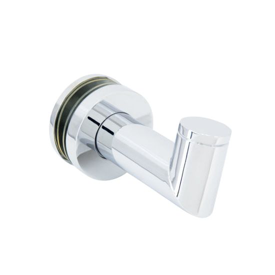 35032B - GLASS MOUNTED ROUND ROBE HOOK