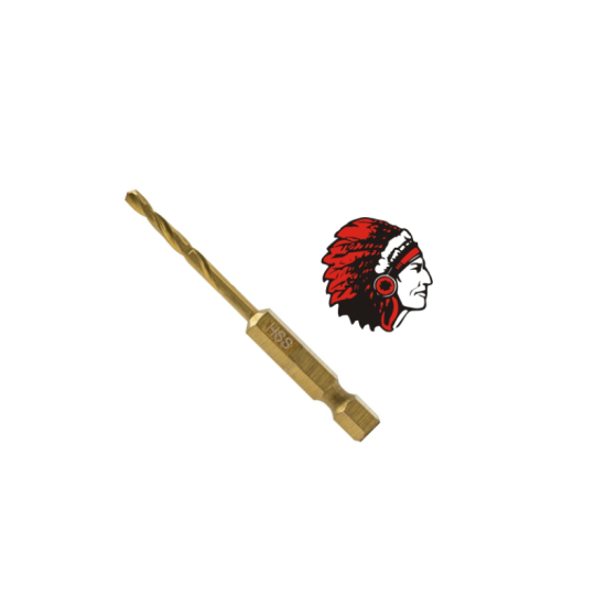 81018 - TITANIUM COATED HSS M2 DRILL BIT W/ QUICK CHANGE HEX SHANK