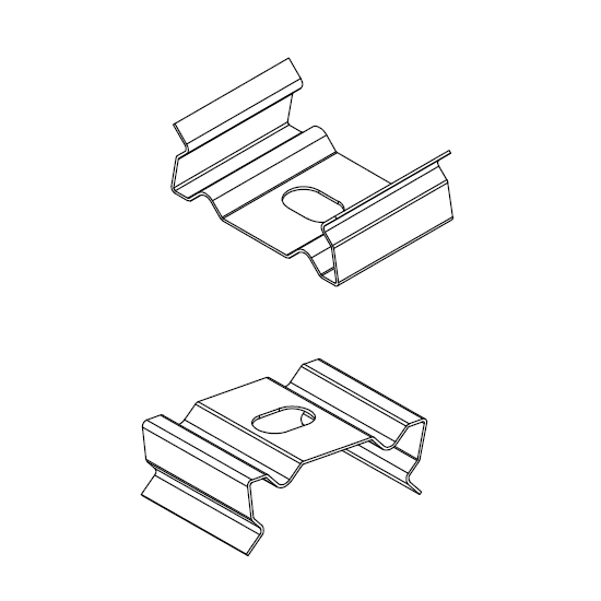 90001-L BRACKET - L BRACKET FOR 10021 & 90001-CHANNEL WITH DIFFUSER LED HANDRAIL