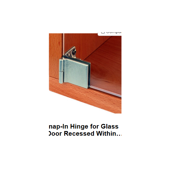 18004 DISPLAY CASE GLASS HINGE