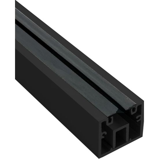 27608 - BOTTOM U CHANNEL WITH SETTING BLOCK , 120" ALUMINUM SIDELITE RAIL , NARROW WIDTH DEEP CHANNEL, STORE FRONT